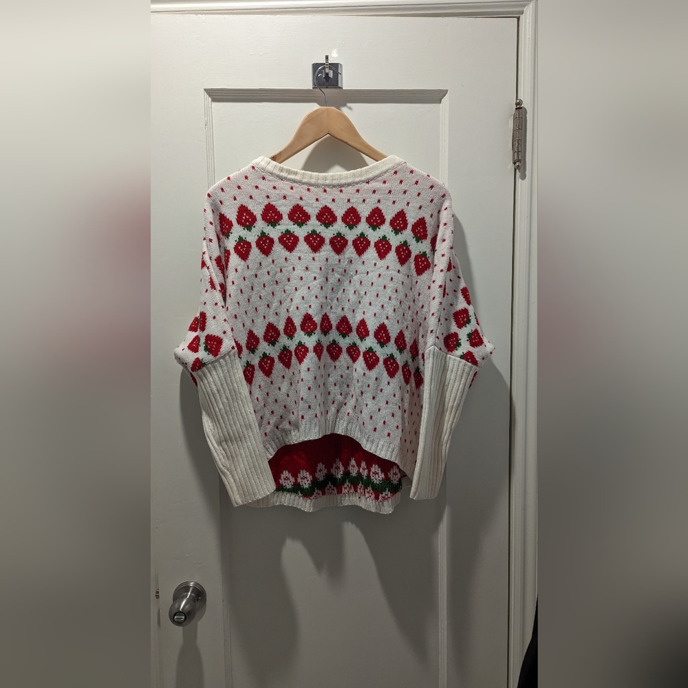 Strawberry Kawaii Christmas Holiday Sweater